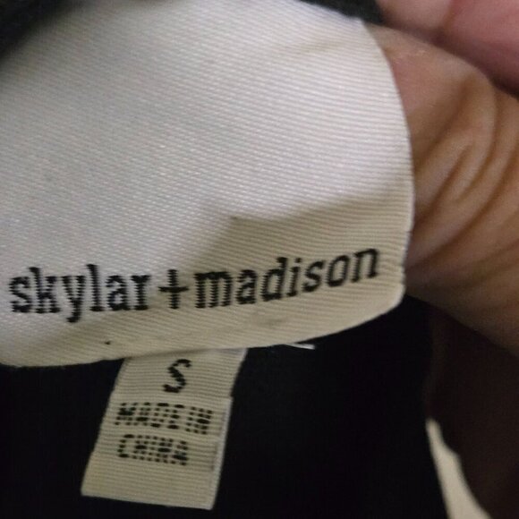 Skylar + Madison Black Wide Leg Spaghetti Strap 100% Linen Jumpsuit Size S - Picture 9 of 10